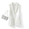 Women's Spring and Summer Slim Lapel Vest Single Breasted Sleeveless Solid Color Suit Vests