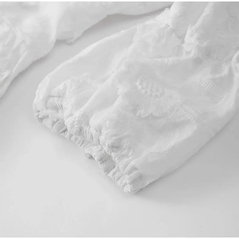 Белое печатное однобортное платье с разрезом для женщин, модные платья с V-образным вырезом и коротким рукавом, летние женские платья для отдыха на пляже