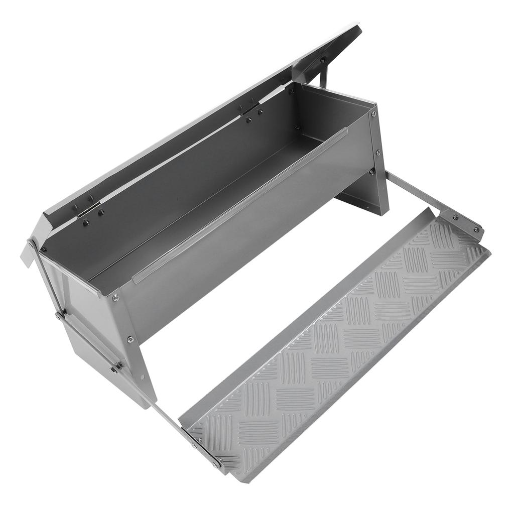 Автоматическая кормушка для кур из стали большой емкости, водостойкая, кормушка для птиц, дозатор еды с крышкой