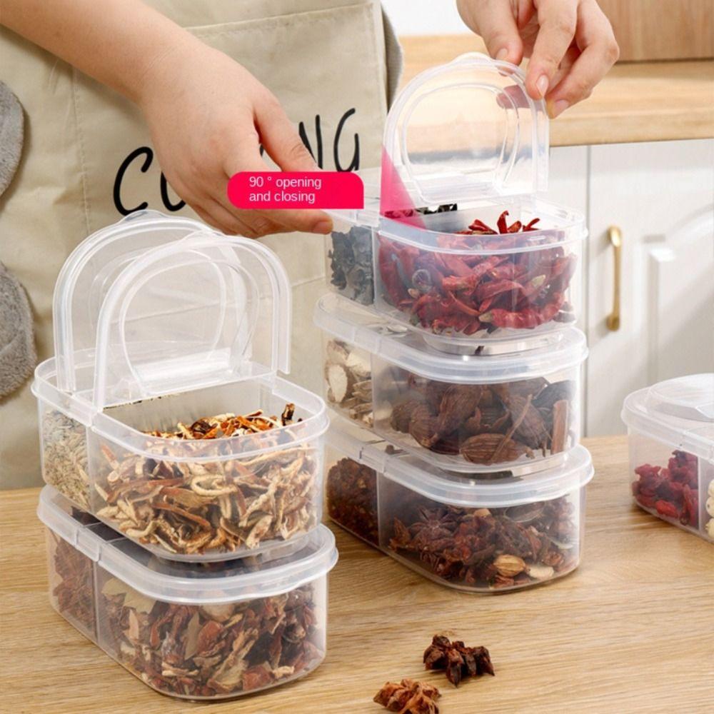 Sealed Rectangular Trasparent Crisper Plastic Food Containers Safe Condiment Boxes