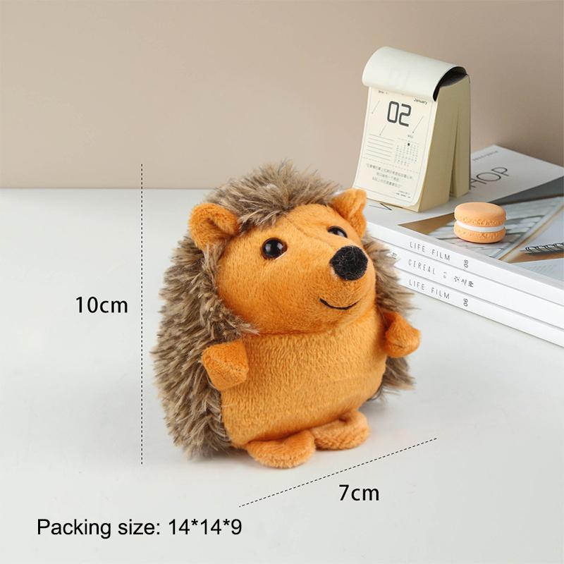 Creative Hedgehog Design Pet Grinding Teeth Plush Toy Durable Bite Resistant Chew Toy For Dog Pet Interactive Toys Pet Supplies