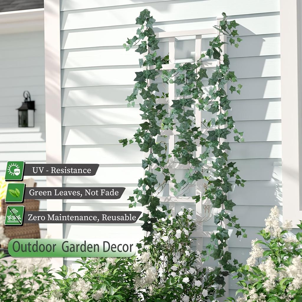 2 шт. 71 дюйм Искусственная лоза, 1,8 м Искусственная зеленая лоза с имитацией зеленых листьев сладкого картофеля Домашнее Свадебное Украшение стола Зеленые растения.