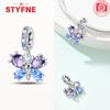 New Silver 925 Blue Dragonfly Butterfly Charms Beads Fit Bracelet for Women DIY Fine Jewelry Accessories Beads Gifts