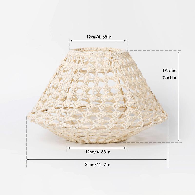 1 шт. ручной работы вязаный богемный хлопковый канат напольная лампа абажур потолочные светильники люстра крышка лампы настенный подвесной