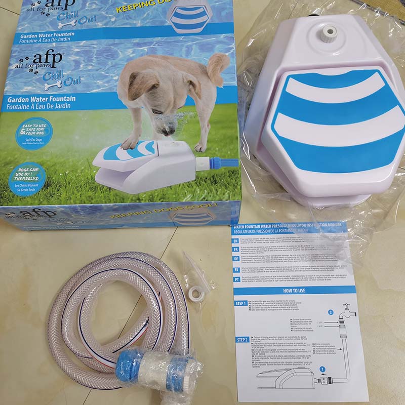 Фонтан для воды для собак, кормушка для домашних животных, ножной распылитель для собак, забавный автоматический диспенсер для питья, большая емкость для поения