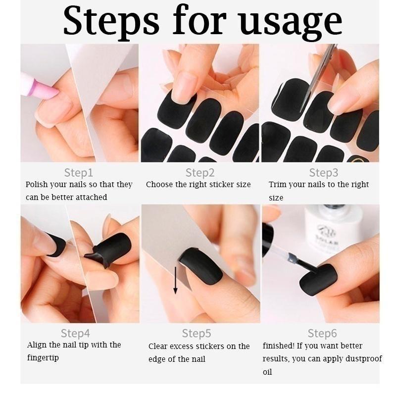 1PC (в комплекте 14 маленьких наклеек) Гелевая наклейка для укрепления ногтей без запекания, водостойкая и прочная 3D наклейка для обертывания ногтей, сплошной цвет, луковый порошок