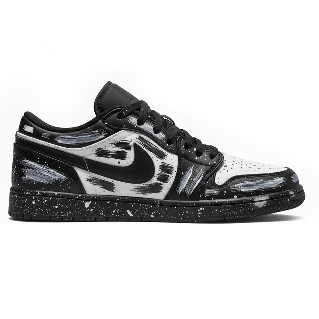 Jordan Air Jordan 1 Low Three Times Laboratory, Ограниченная серия Года Лошади, Xuanxi Ink Chase, Устойчивость к истиранию коробки 553558-040(Команда-S-КОРОБКА)-Случайные упаковочные пакеты
