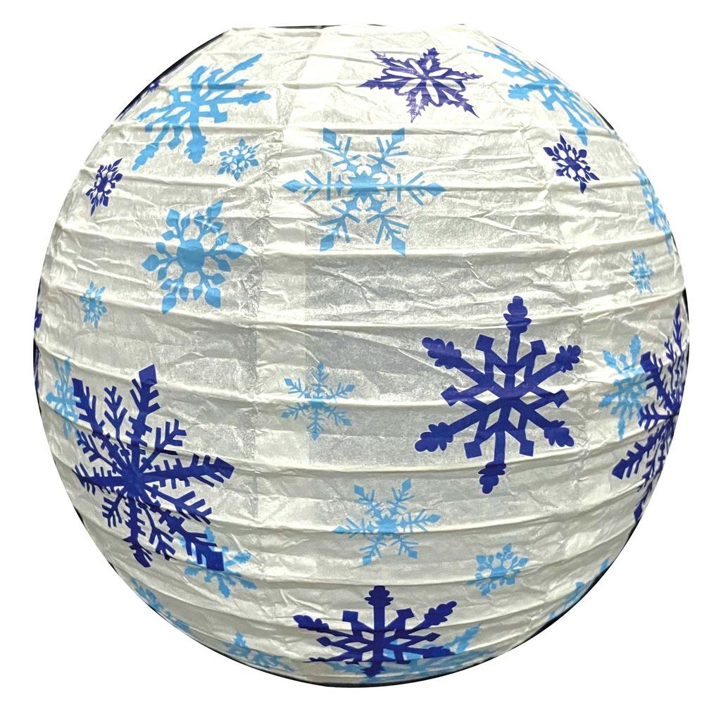 Christmas Decoration Hanging Pendant Not Easy To Deform Xmas Hanging Decoration Round Paper Lantern Christmas Themed For Walls