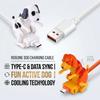 Cartoon Stray Dog Fast Charger For Type-C Phone Charging Line Charging Cable  Phone Accessories