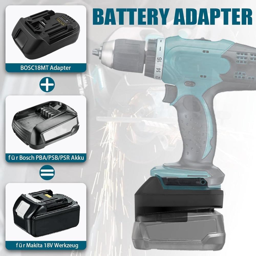 Адаптер аккумулятора Bosch на Makita для преобразователя аккумулятора Bosch 18V PBA в электроинструмент Makita 18V