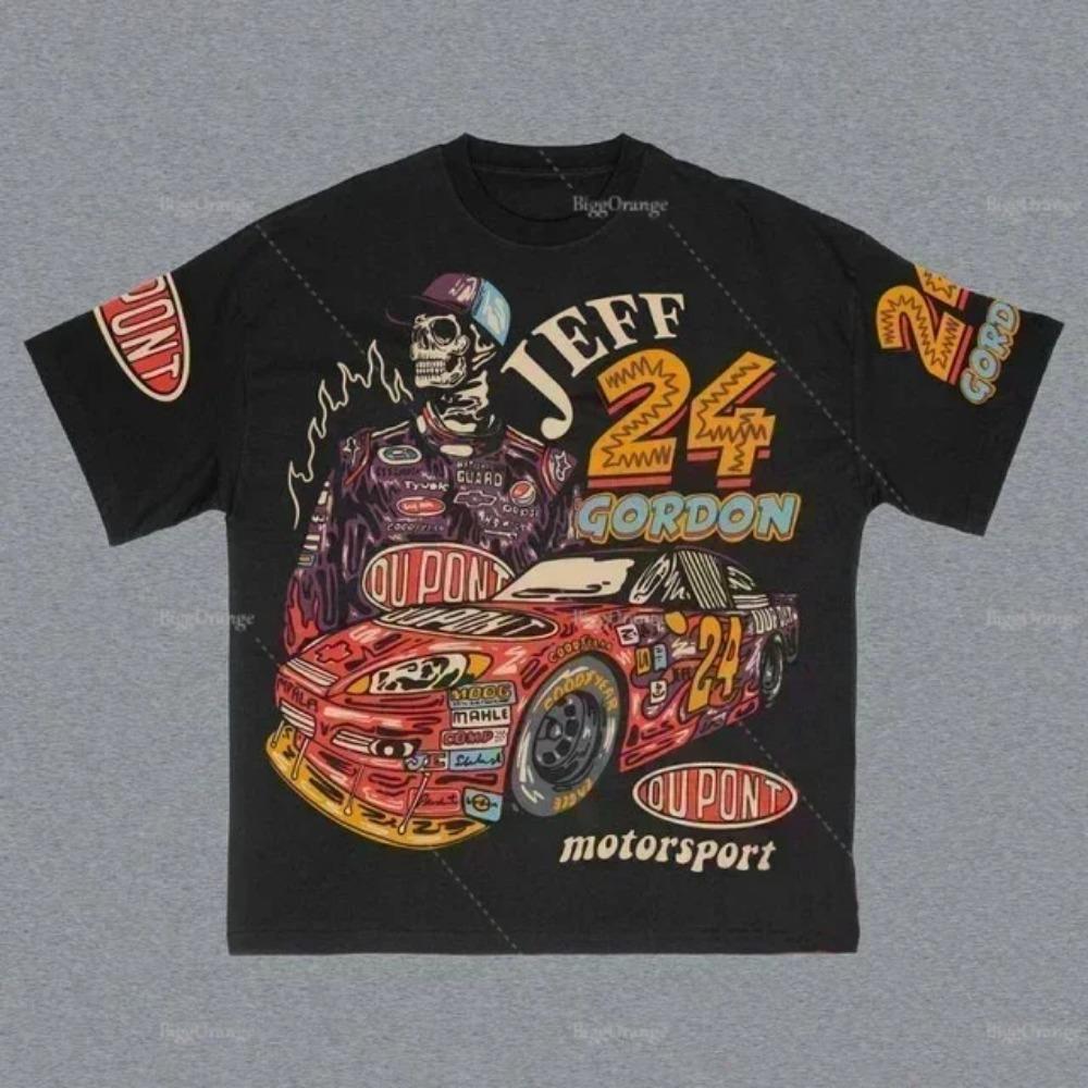 Футболки с американскими буквами и графикой Y2k, футболки больших размеров для пар, профессиональный выбор, готическая уличная одежда в стиле Харадзюку, винтажная одежда