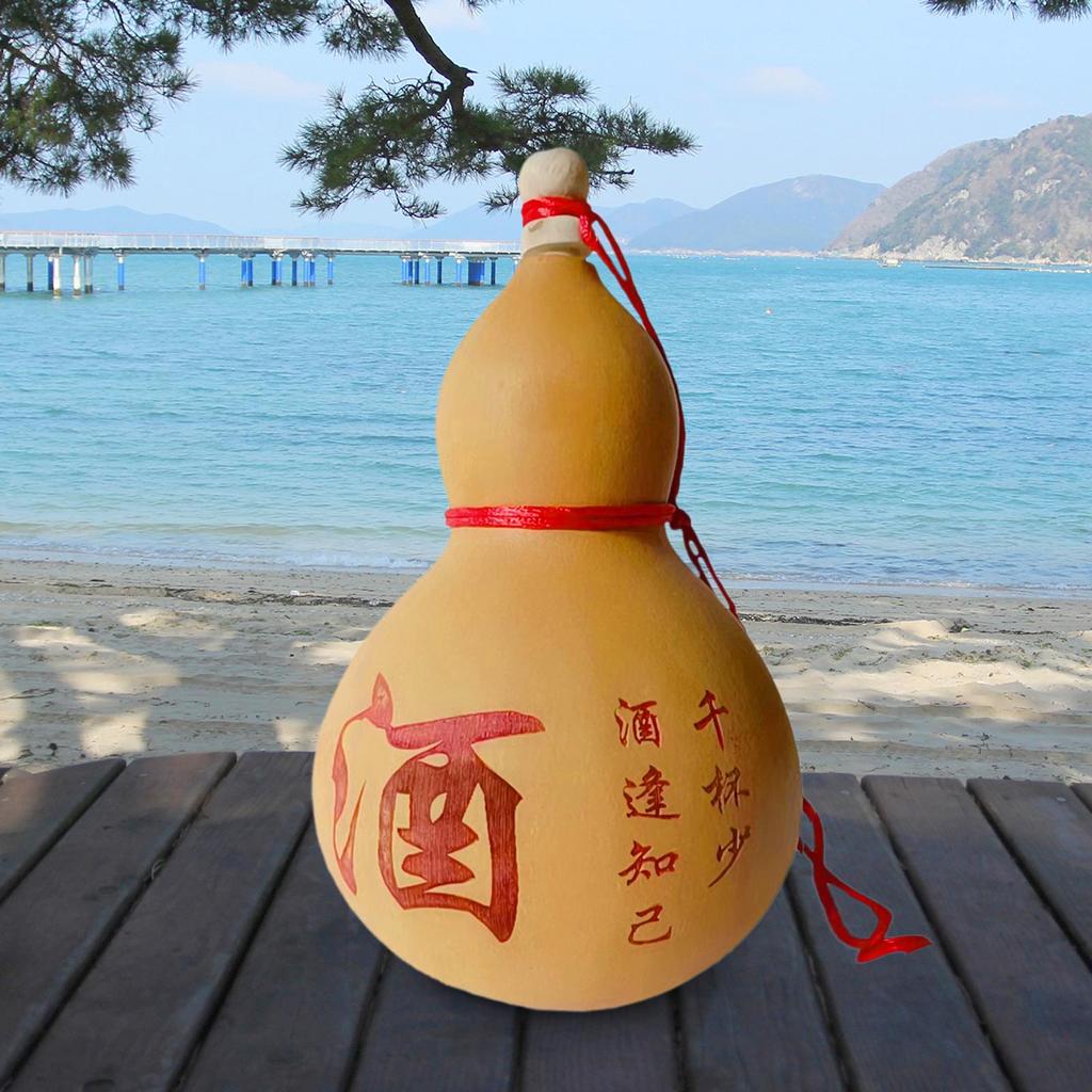 Jug Calabash Table Decor Kettle Beverage Kettle Gourd Ornament Calabash Ornament for Living Room Hotel Outdoor Gifts