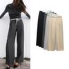 Spring New Arrival Women's Clothing All-Match Simple Leisure Style Double Layer Waist Wide Leg Loose Pants 1608225
