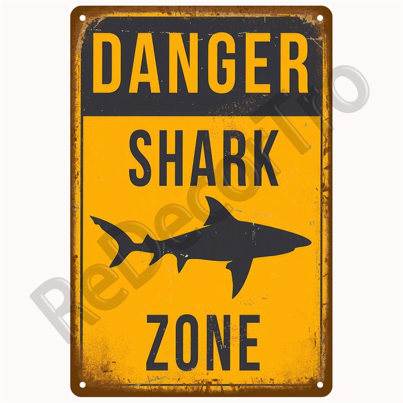 Notice Zone Tin Sign For Bar Pub Club Workshop Garage Home Wall Decor Warning Metal Sign Vintage Danger Caution Metal Plaque Art