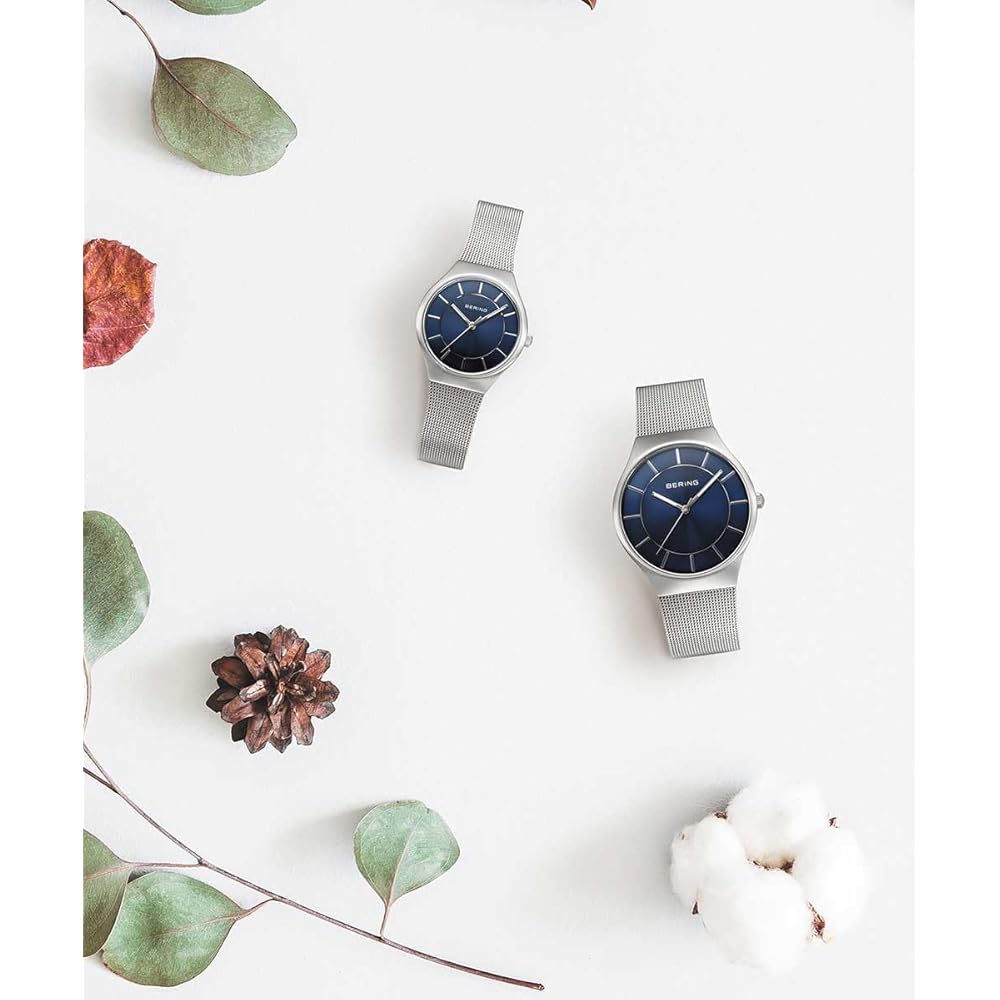[Официальный импорт] BERING Мужские и женские (унисекс) Часы, скандинавский датский дизайн, простые часы с сапфировым стеклом, устойчивым к ударам и царапинам