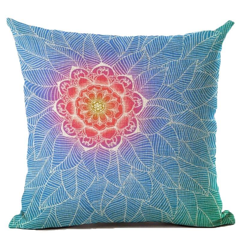 Chic Vintage Cotton Linen Throw Pillow Case Cushion Cover For Sofa And Bedside