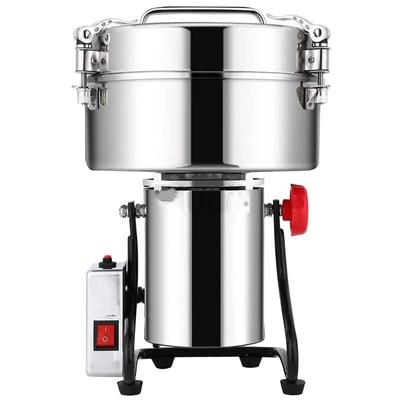4500G Измельчитель для порошка Измельчитель для специй Зернодробилка Большая коммерческая высокопроизводительная мельница из нержавеющей стали с двигателем из чистой меди