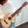 23in Ukulele Spruce Board Natural Wood Color with Tail Pin Strings Musical Instrument