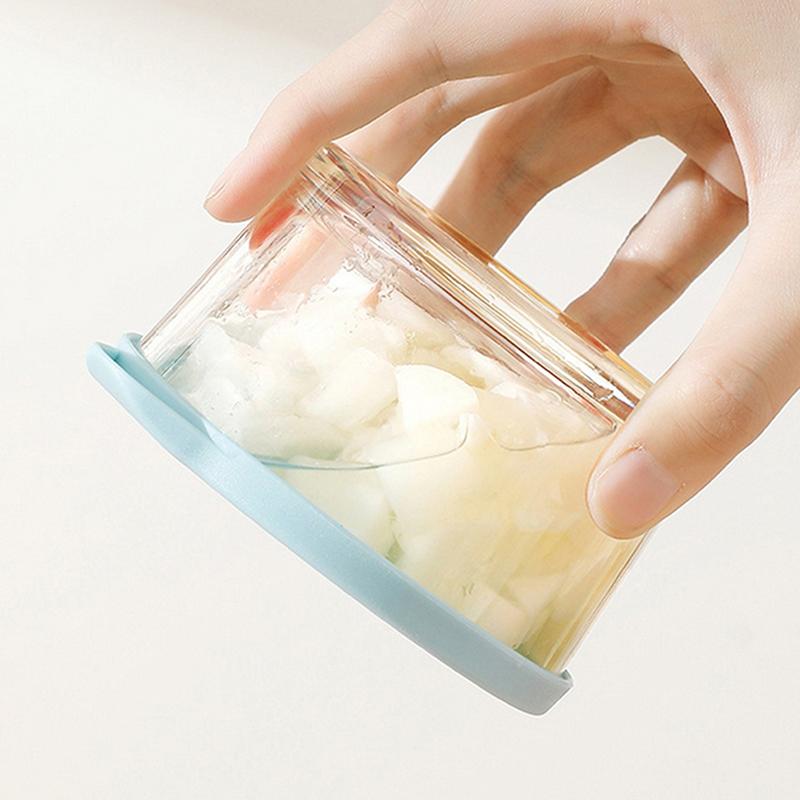 Круглый контейнер для хранения продуктов, безопасный для микроволновой печи, из высокоборосиликатного стекла, герметичная банка для солений, банка для хранения фруктов и овощей в холодильнике