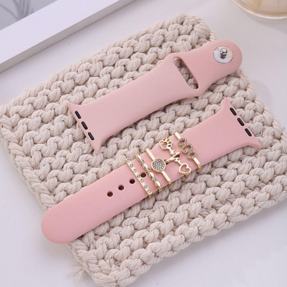 Metal Watch Band Ornament Brooch Decorative Nail Creative Wristbelt Charms  Strap Accessories