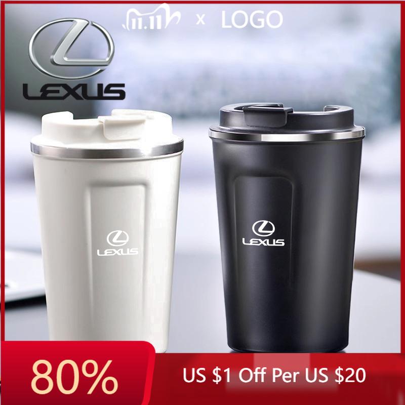 2026 Hot Interior Stickers 380ML Car Coffee Mug Stainless Steel Travel Thermo Cup For Lexus UX250h UX IS250 GX460 GX RX450h LX47