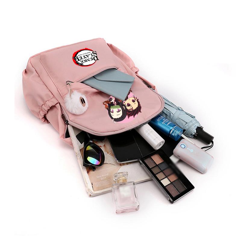 Рюкзак «Убийца демонов» в стиле аниме, рюкзак для девочек и мальчиков, школьный рюкзак для школы, сумка для книг для мужчин и женщин, дорожная сумка для отдыха Mochila