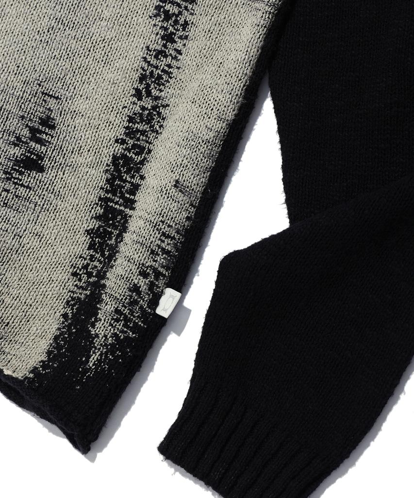 CRITIC Vintage Wormhole Long Sleeve Knit Black