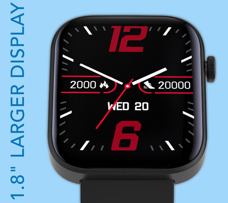 Smartwatch Rubicon Rnce97 Czerwony Z Niebieskim