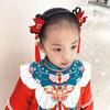 Bow Flower Tassel New Year Headress Hanfu Hair Hoop Chinese Style Hair Band Children's Headband