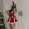 Сексуальное нижнее белье женское сексуальное плюшевое ночная рубашка с подвязками короткая юбка рождественское платье страсть свободная униформа костюм
