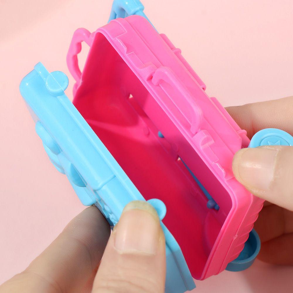 Fashion Play House Kids Toys Dollhouse Furniture Doll's Luggage Doll Suitcase Accessories