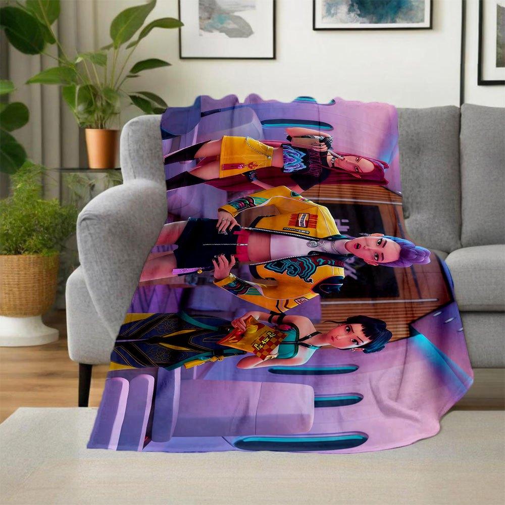 "Future Fashion: Neon Dreams Collection"Blanket Lightweight Flannel Throw Blanket for Sofa, Bed, Travel, Camping, Livingroom, Office, Couch,