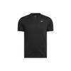 Solid Color Crew Neck Comfortable Sports T-Shirt Men Tops Black 100057839