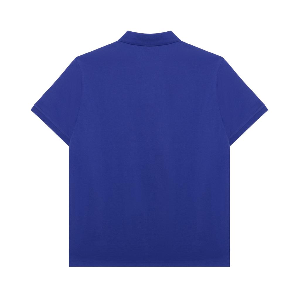 Polo Ralph Lauren однотонная рубашка поло с вышитым изображением животных с коротким рукавом, мужские топы синего цвета MNPOKNI1N821556-400