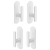 62KD 4Pcs Safety Blind Pull Cord Winder Window Blind Cord Wrap Cleats Curtain Drapery Shade String Holder Adhesive Hooks