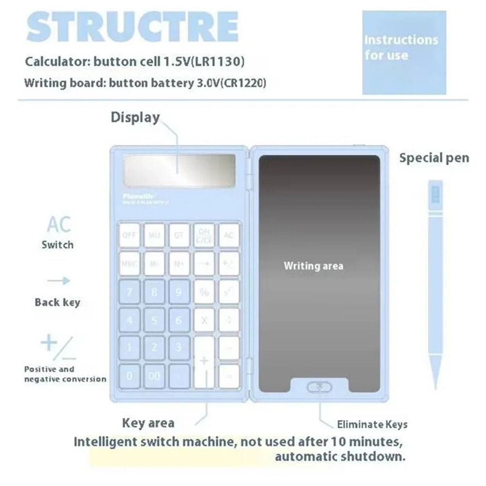 LCD Display Mini Finance Calculator Cute Student Calculator  Financial Accounting