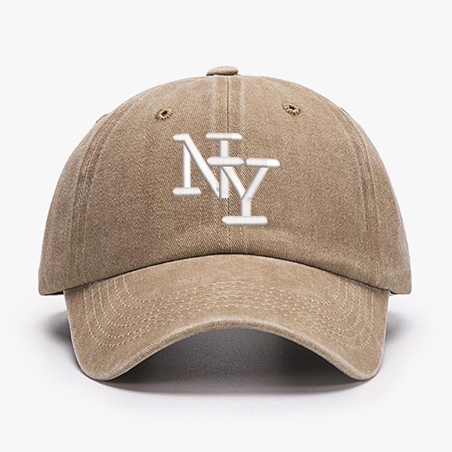 Вышитые буквы NY Бейсболки New York Vintage Мужские Женские Выстиранные Защитная шляпа от солнца Спортивная Рыбалка Кепка с козырьком Папина шляпа