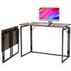 Alawooder Folding Compact Fully Assembled 60kg Weight Only 6cm Office Work Computer Wooden Gaming Work from Folding Desk 30 Table, Desk, [Easy