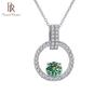 BagueRingen 100% 925 Sterling Silver Pendant For Women Jewelry Moissanite Diamond Necklace With Twinkle Setting Moissanite Stone