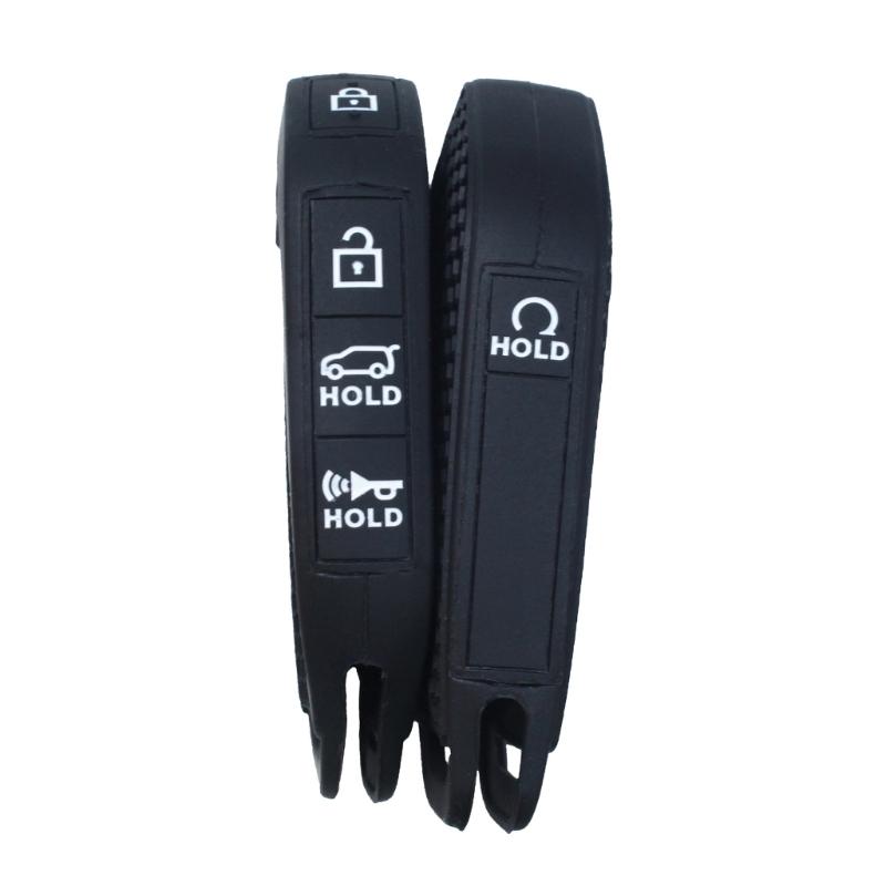 Key Fob Protector Cover Silicone Car Key Case Waterproof Remote Key Cover Honeycomb Texture Shell Case