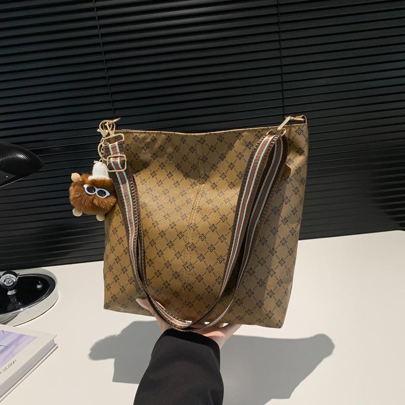 Ретро и красивая сумка через плечо большой емкости летняя новая модная повседневная простая модная ручная сумка-ведро