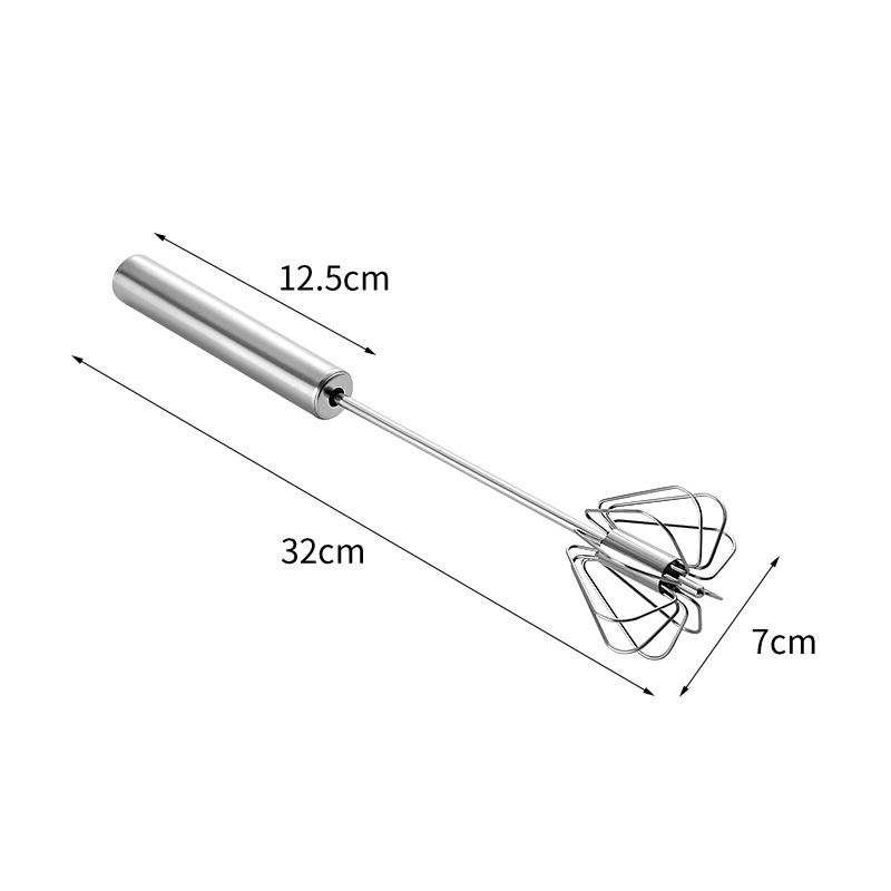 304 Нержавеющая сталь венчик для яиц полуавтоматический взбиватель яиц ручной миксер самовращающийся мешалка для яиц кухонные принадлежности инструменты для яиц