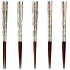 Happy Set of Made In PID2032 J-kitchens Chopsticks, 5, Material Wood, Chopsticks, Japan,