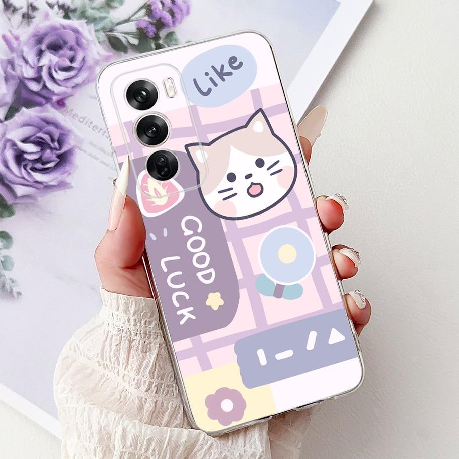 For OPPO Reno12 Pro 5G Case CPH2629 Cover Transparent Silicone Fashion Butterfly Soft Case For Reno 12 CPH2625 Reno 12Pro Fundas