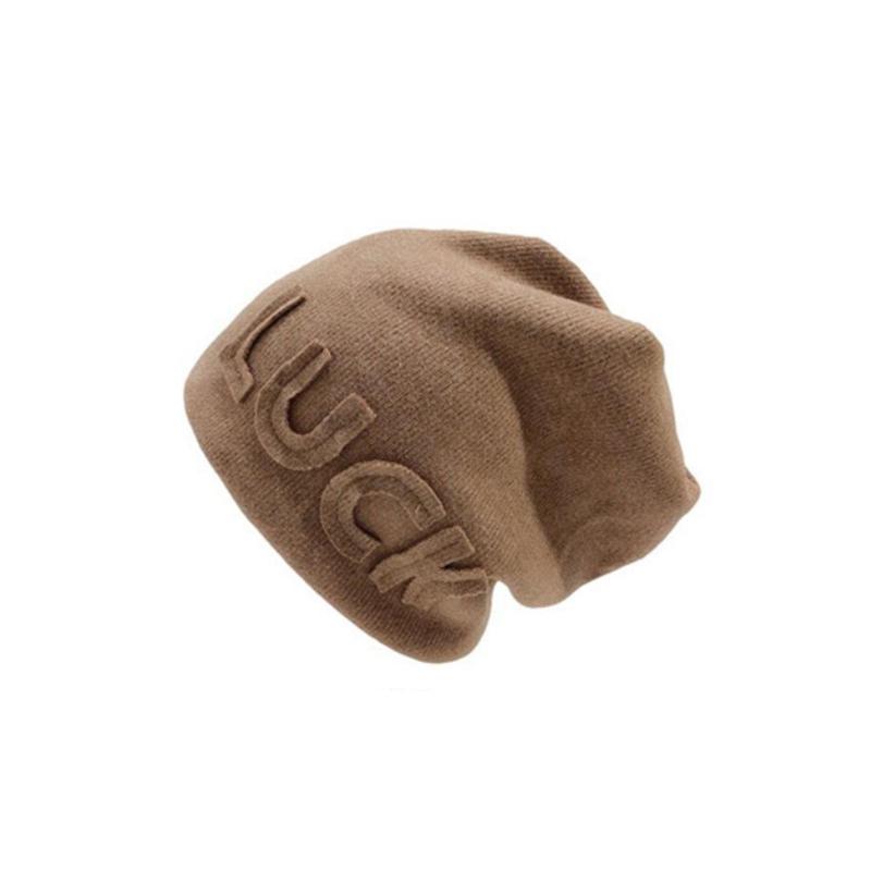 1 шт. LUCK Hat вязаные шапки объемные однотонные кепки для отдыха с подкладкой