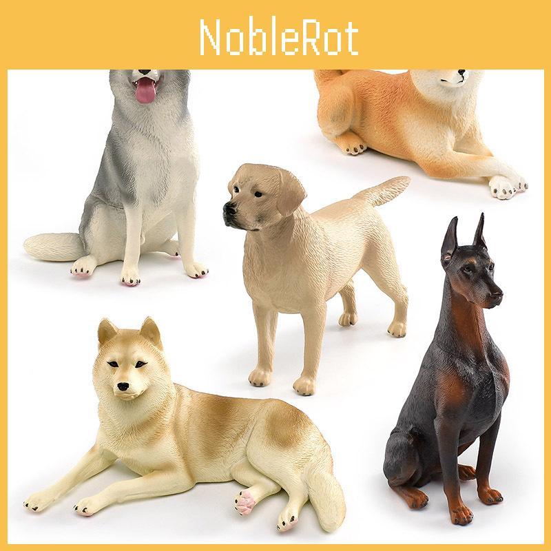 Beautifully Crafted Static Dog Figurines Of Labrador Retriever Doberman Pinscher And Husky Breeds