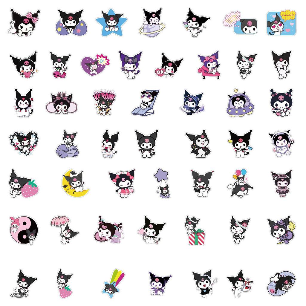50 наклеек Куроми: Веселые, водонепроницаемые ПВХ граффити-дизайны для детей, автомобилей и многого другого!