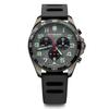 Watch FIELDFORCE SPORT CHRONO Stainless Steel Case Gray Dial Black Rubber Strap Gift 241891 [Victorinox] (316L) [