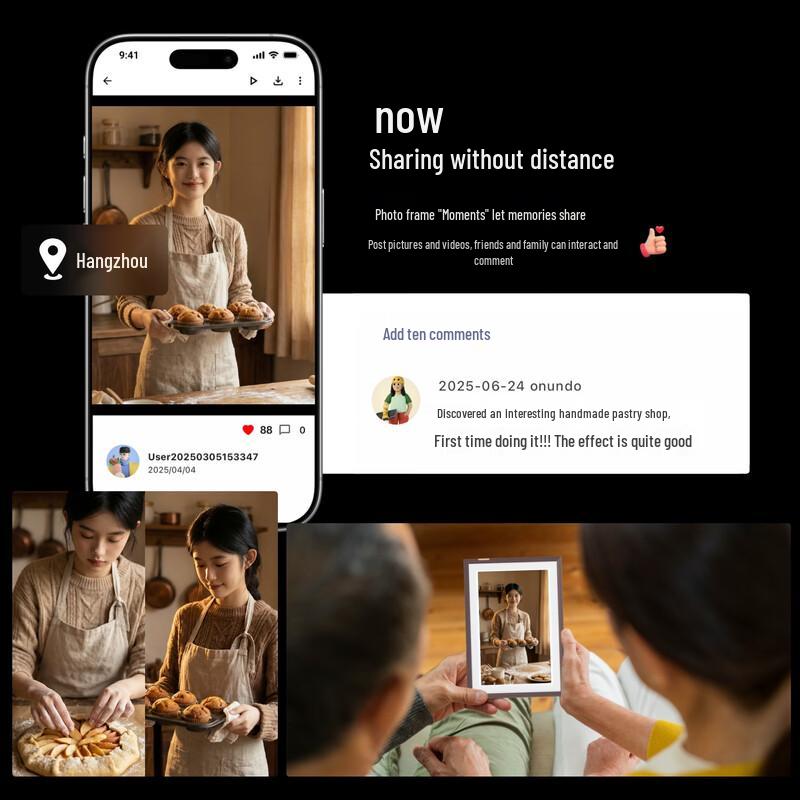 ARZOPA Умная цифровая фоторамка Smart Cloud, китайская вилка (адаптер в комплекте)