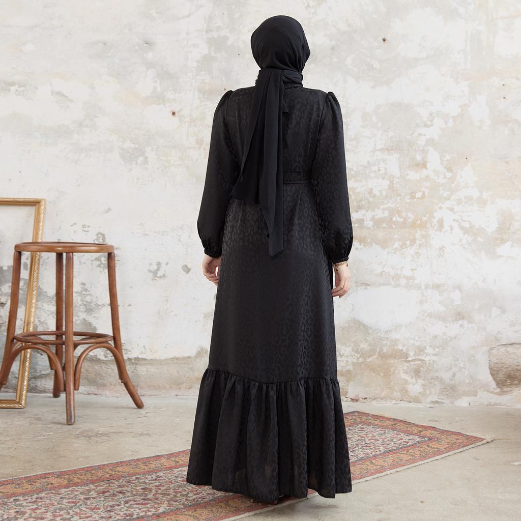 Liya Stone Jacquard Women Dress Modern Islamic Fashion